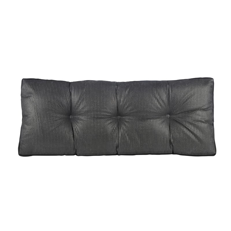 Klear Vu The Gripper Non-Slip Tufted Bench Cushion for Indoor Furniture, Assembled in USA, Entryway Storage, Bay Window, Corner Nook or Piano Seat, 35 Inches, Solid Black - Image 2